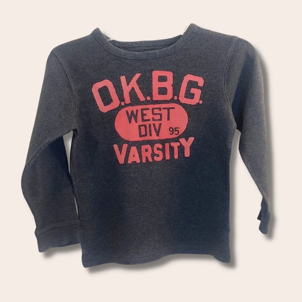 Oshkosh B'Gosh | Boys Thermal Shirt | Size 7 | Long-sleeve | Thermal | Gray |​